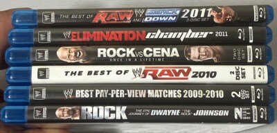 Lot Of 6 WWE Wrestling Blu Rays