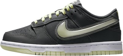 Кроссовки для больших детей Nike Dunk Low Iron Grey/Cool Grey-Лаймовый лед (HQ3569 068)