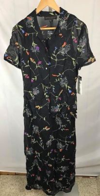 NWT Floral Donna Ricco Women's Maxi Dress Gown Formal W/Top Retail $159.99 (AB)