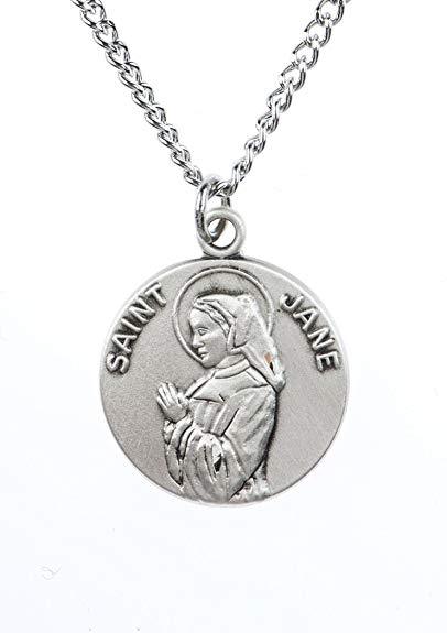 St. Jane sterling silver with 18" stainless steel chain