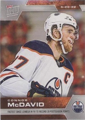 2021-22 Topps Now NHL Stickers - Connor McDavid #490