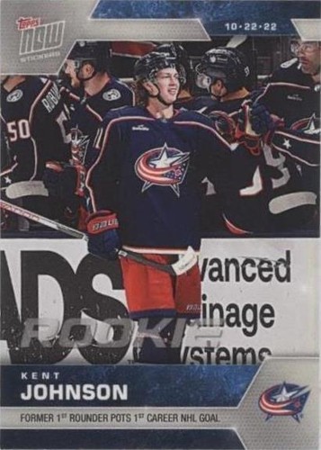 2022-23 Topps Now NHL Stickers - Kent Johnson #23