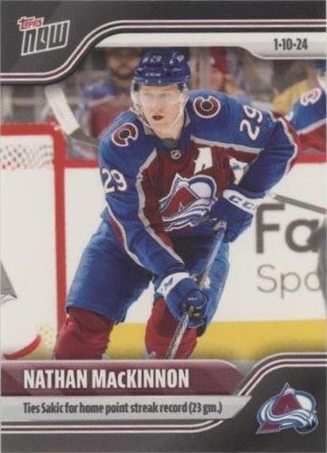 2023-24 Topps Now NHL Stickers - Nathan MacKinnon #84