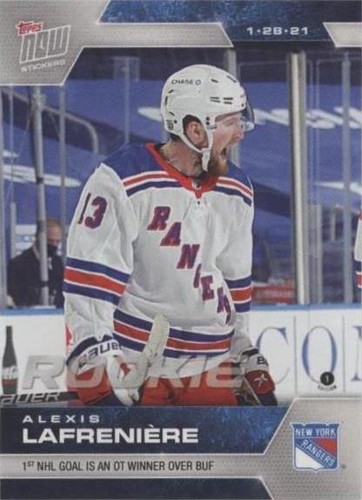 2020-21 Topps Now NHL Stickers - Alexis Lafreniere #20