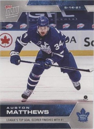 2020-21 Topps Now NHL Stickers - Auston Matthews #155