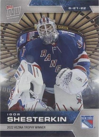 2021-22 Topps Now NHL Stickers - Igor Shesterkin #533