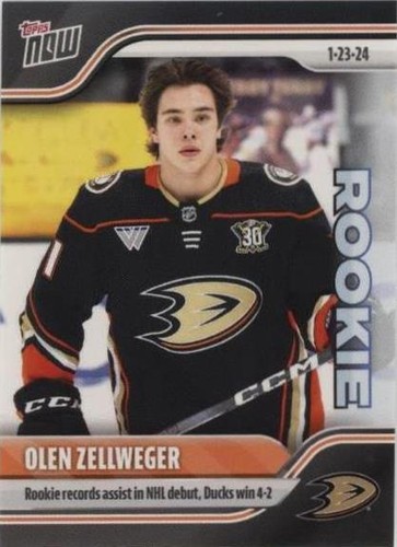 2023-24 Topps Now NHL Stickers - Olen Zellweger #95