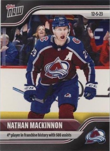 2023-24 Topps Now NHL Stickers - Nathan MacKinnon #54