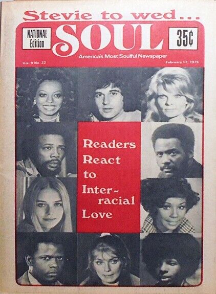1975 -Stevie Wonder/Otis Redding- Vintage SOUL Black Music Newspaper Magazine