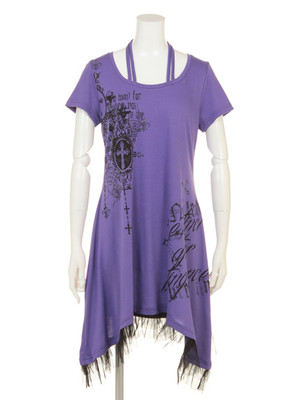 レディース　トップス　服　GHOST OF HARLEM ghost of harlem rock mini dress punk gyaru Shibuya 109