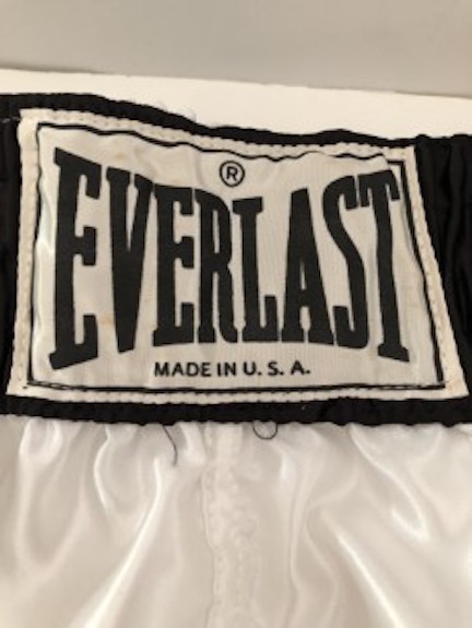 MUHAMMAD ALI signed/autographed BOXING TRUNKS - PSA/DNA Letter of Authenticity