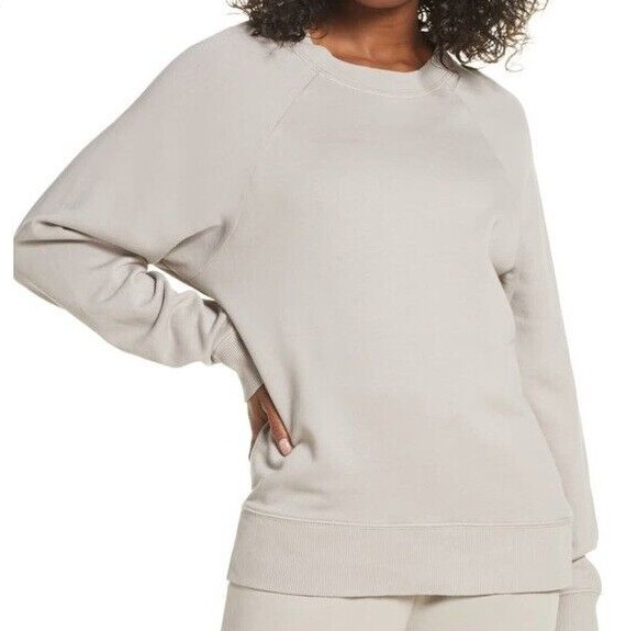 

ZELLA Nordstrom Серый свитшот Jamie с круглым вырезом Пуловер реглан Свитер  = 8/10