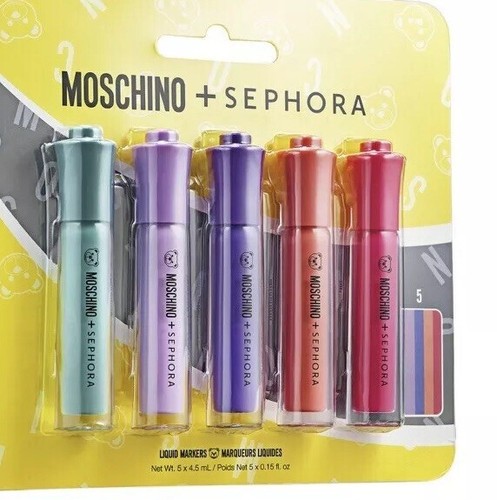 MOSCHINO X SEPHORA Liquid Markers Lip Set LIMTED EDITION BRAND NEW