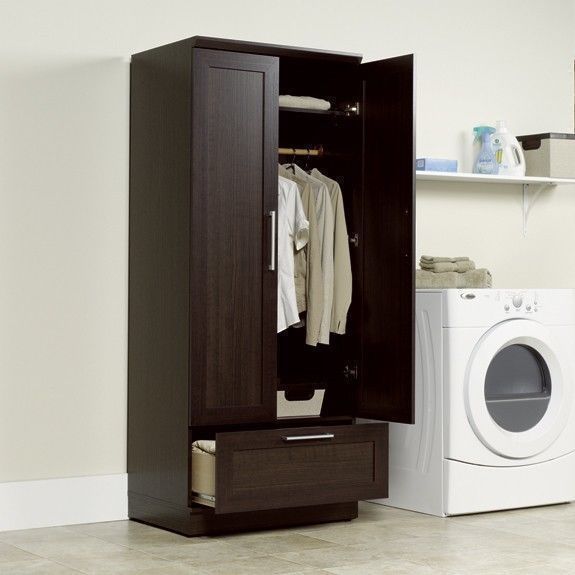 New Beautiful Wooden Armoire Hang Clothes Dresser Storage Cabinet