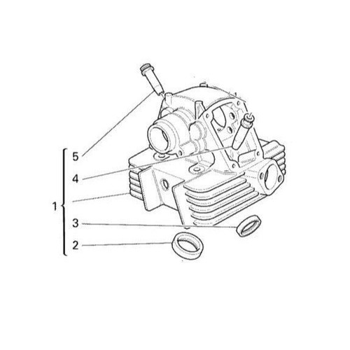 DUCATI PANIGALE 1199 CULASSE AVANT - FRONT CYLINDER HEAD