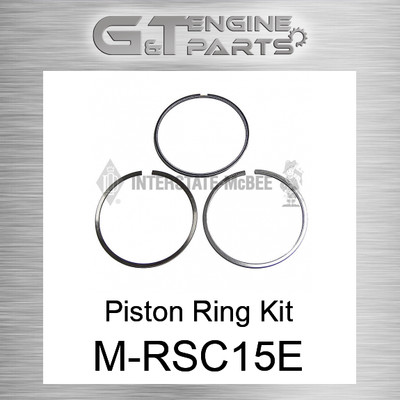 M-RSC15E PISTON RING KIT INTERSTATE MCBEE (NEW AFTERMARKET)