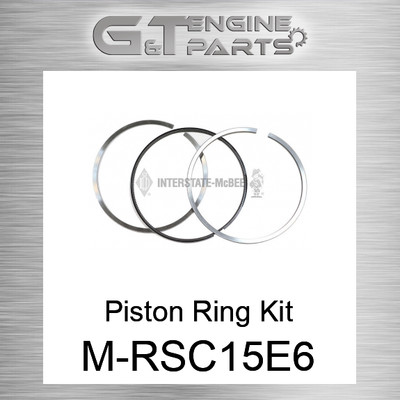 M-RSC15E6 PISTON RING KIT INTERSTATE MCBEE (NEW AFTERMARKET)