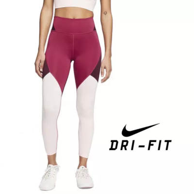 Nike One Dri-FIT Women's Mid-Rise Tights - Red