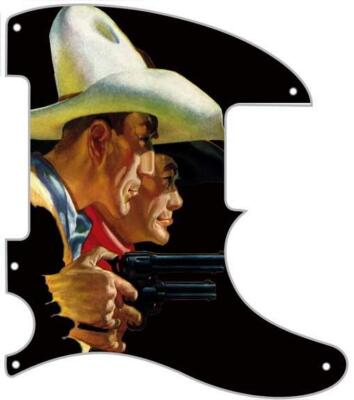 Pickguard to fit Fender  Graphic Telecaster Guitar 5 Hole ESQUIRE Two Hired Guns