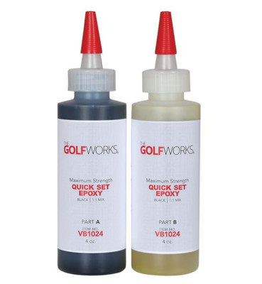GolfWorks Maximum Strength Quick Set 1:1 Golf Assembly Epoxy - 2) 4oz. Bottles
