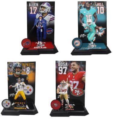 McFarlane Wave 2 NFL 7 Posed Figures Complete Set (4) CHASE Platinum Edition