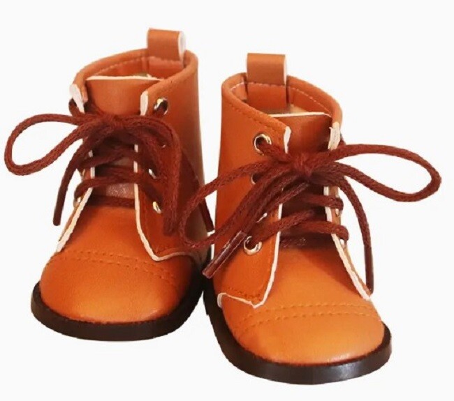 Boots, Leather Tie Boots, Available 6 Colors!  Designed for 18-Inch Dolls