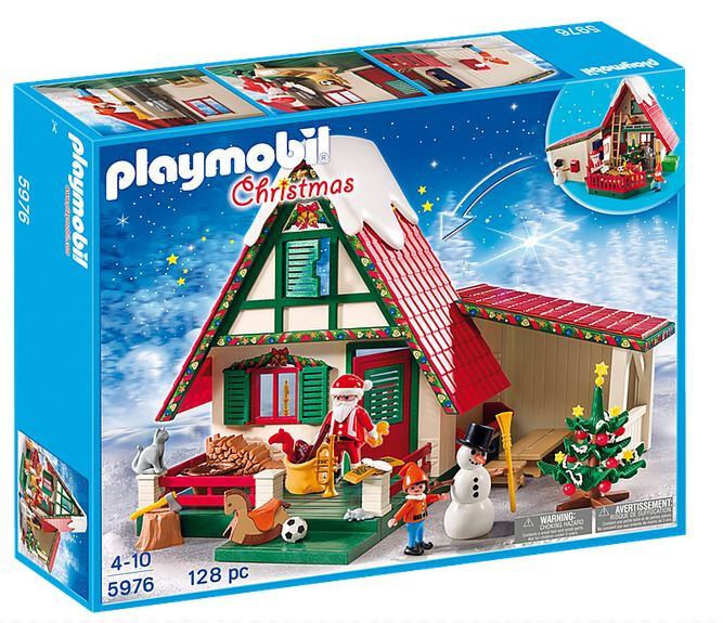 Playmobil Christmas Set 5976 Santa Claus House Workshop Gift