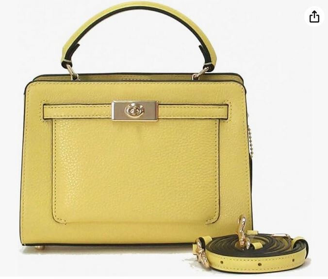 COACH イエロー ハンドバッグ ボストン25cm Yellow Handbags