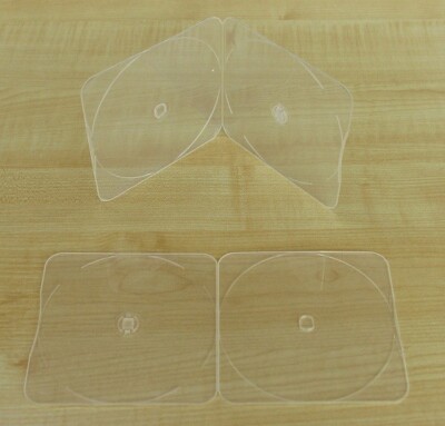 10 New 4mm Slim CD/DVD Poly Cases,Rounded Corner, Super Clear PS09 FREE SHIPPING
