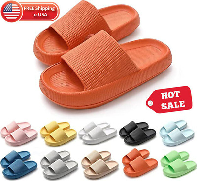 Cozy Pillow Slides Anti-Slip Sandals Ultra Soft Slippers Cloud Home Outdoor Shoe