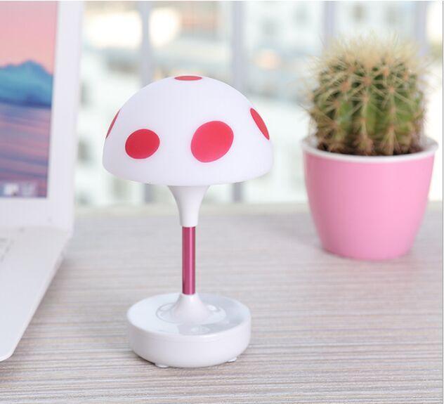 Lampada Luce Ricaricabile Ch-9037 Da Scrivania Tavolo Ufficio Casa Fungo linq