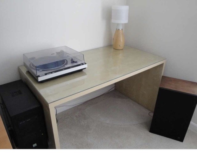 Ikea Mikael Glass Top Desk In Otley West Yorkshire Gumtree