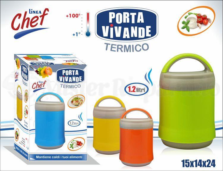 Portavivande 1,2Lt Thermos Contenitore Termico Termoisolante Cibi Alimenti idea
