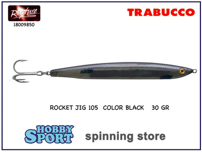 ROCKET JIG 105 B BLACK SMOKE 30 GR SINKING  RAPTURE X SPINNING SHORE CAST