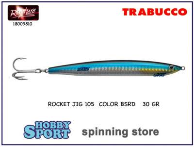 ROCKET JIG 105 BSRD BLU 30 GR SINKING MINNOW RAPTURE X SPINNING SHORE CAST