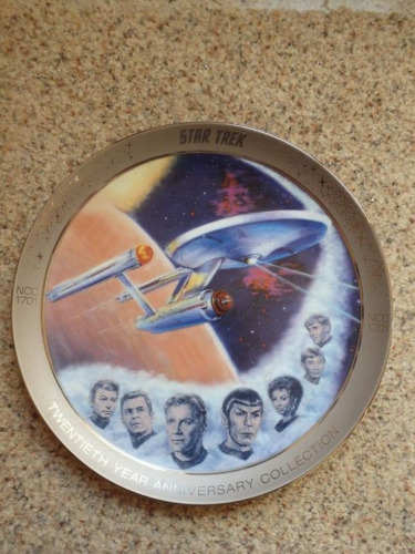 1986 Star Trek Platinum Border Limited Edition of 1701 Plates-Your Choice of 9