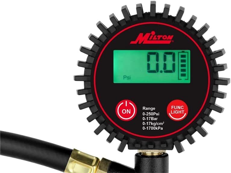 Milton MIL507KIT: Digital Tire Inflator Kit w core tool teflon tape valve caps