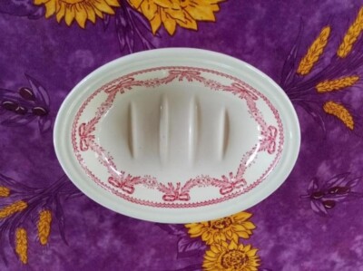 Porte Savon Mason's Crabtree & Evelyn Londres Noeuds et Guirlandes Floral Rose