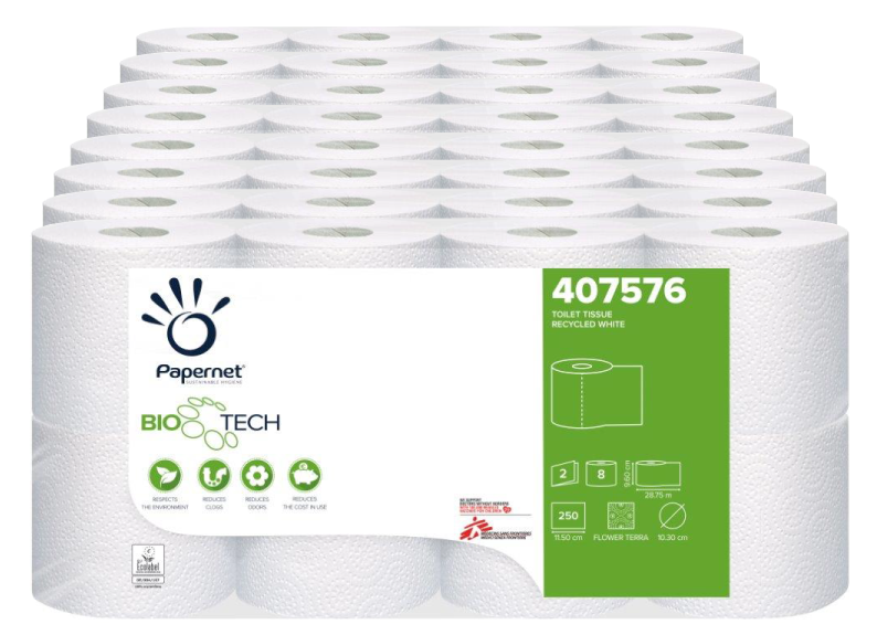 64/128/192 Rollen Camping WC Toilettenpapier Klopapier 2 lagig 250 Blatt 407576