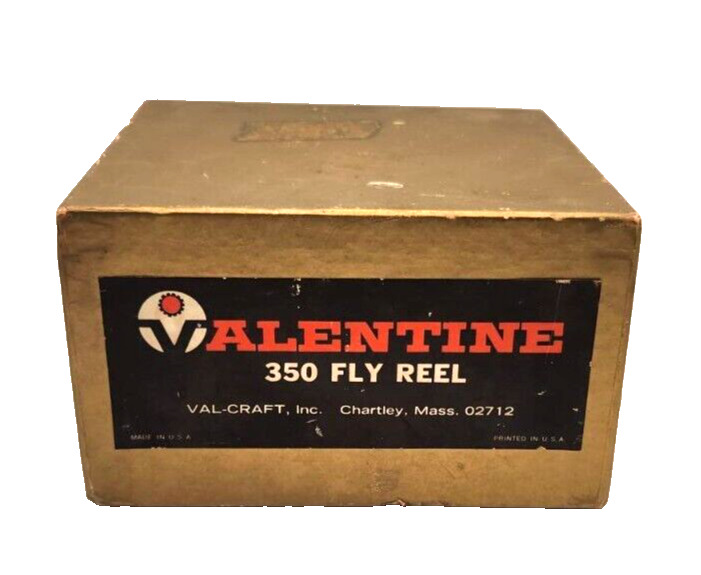 Valentine 350 Fly Reel - original box, case, etc. with two fly lures Val-Craft