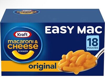 Kraft Easy Mac Original Macaroni & Cheese Microwavable Dinner (18 Ct Packets)