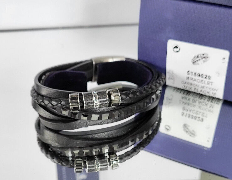 Swarovski alto shop black carbon bracelet