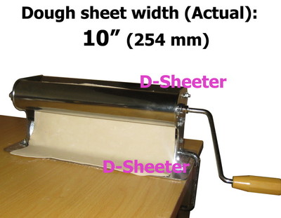 Dough sheeter roller 10'' (254mm) Pizza Pie Pastry crust maker machine D-Sheeter 