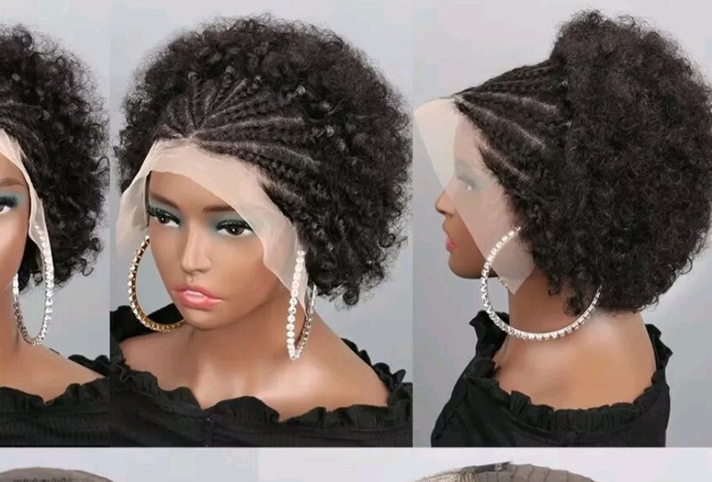 Afro Pop Braided Lace Frontal Wig
