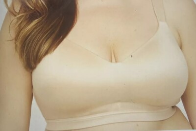 Catherines Plus Size Solid Full Coverage Smooth No Wire Bra Almond Beige 42DDD