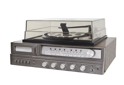 Hitachi Trq-100k Double Cassette and 8 Track Player Boombox w