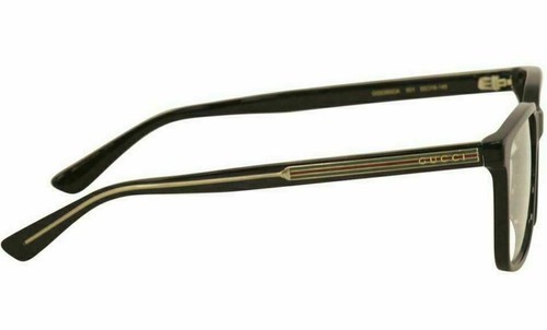 Pre-owned Gucci Gg 0385 Oa 001 Black Eyeglasses In Clear