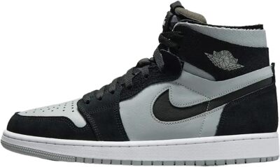 Мужские кроссовки Jordan 1 High Zoom Air CMFT, черные/белые/дымчато-серые (CT0978 001)