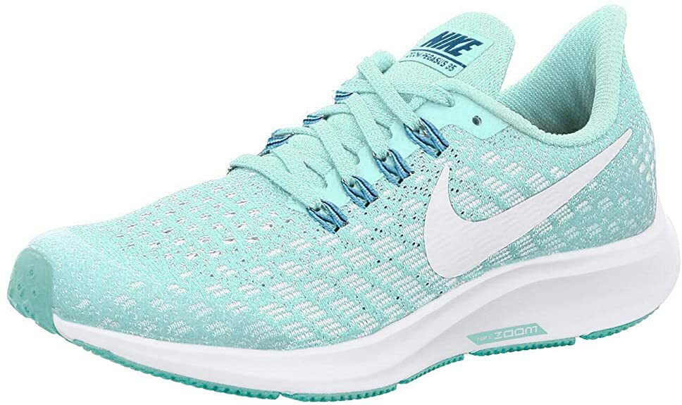 Женские кроссовки Nike Air Zoom Pegasus 35 GS Igloo Green White AH3481-300, размер 7Y = 8,5