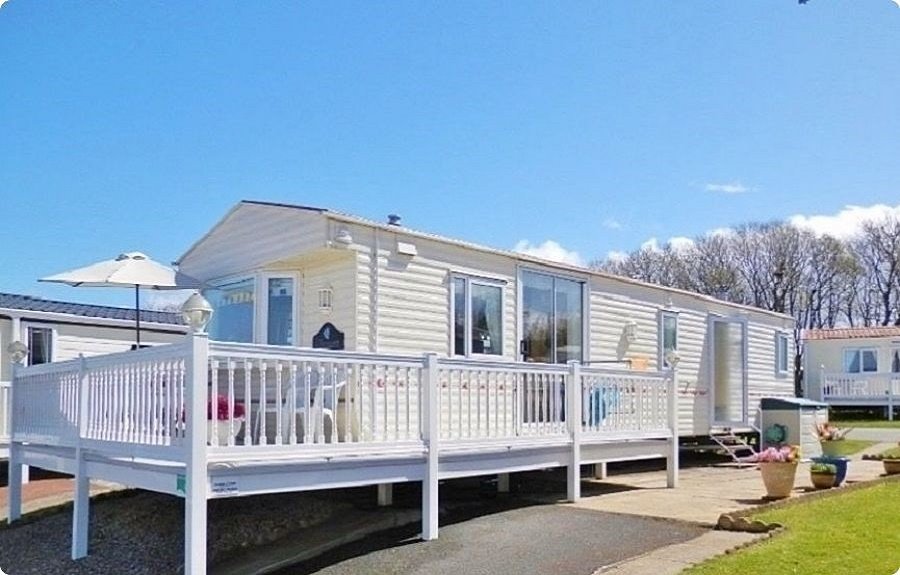 *DOG FRIENDLY* CARAVAN, CRAIG TARA, AYR. VERANDA WITH GATE, SEA VIEWS in Ayr, South Ayrshire